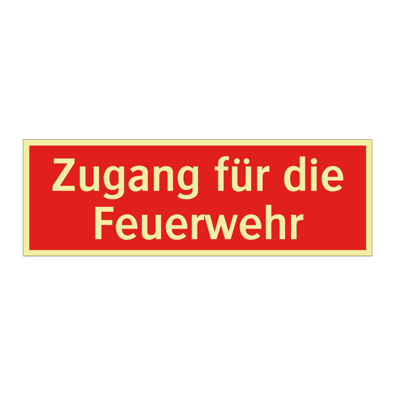 Zugang für die Feuerwehr