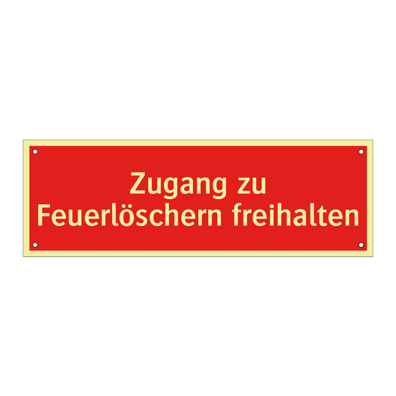 Zugang zu Feuerlöschern freihalten