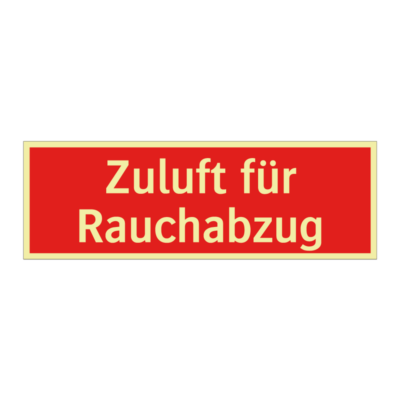 Zuluft für Rauchabzug