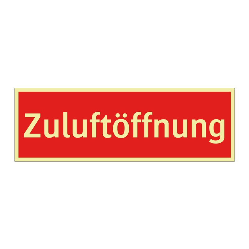 Zuluftöffnung