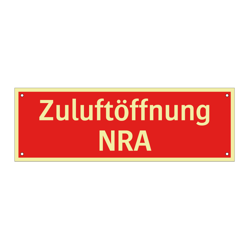 Zuluftöffnung NRA