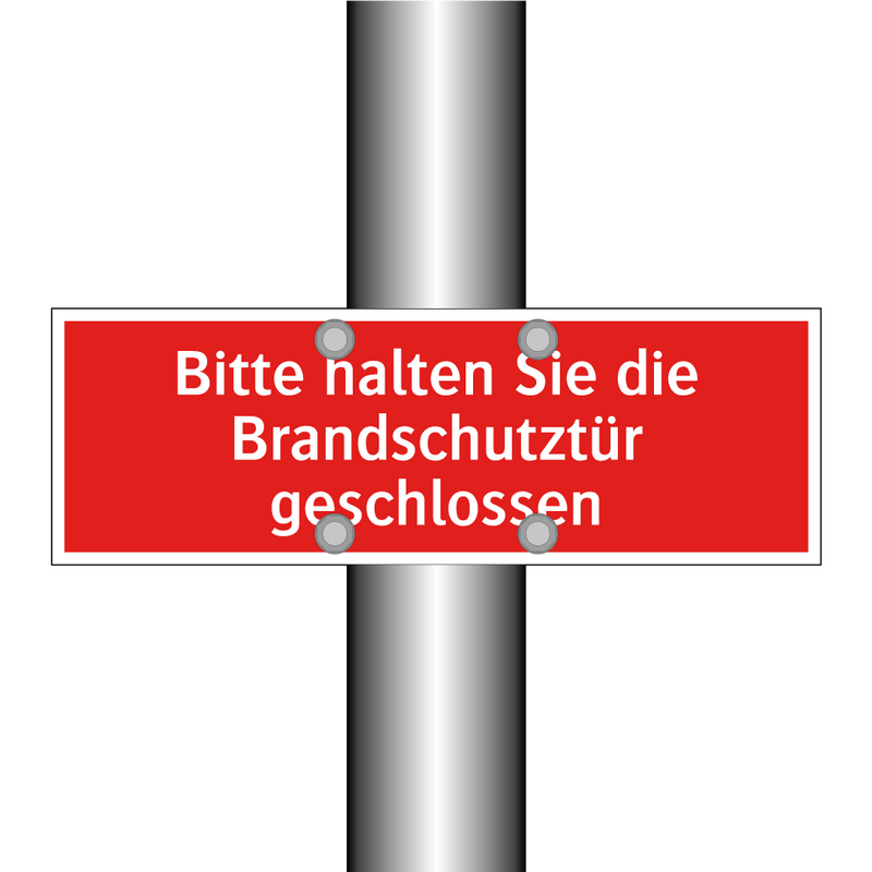 Bitte halten Sie die Brandschutztür geschlossen