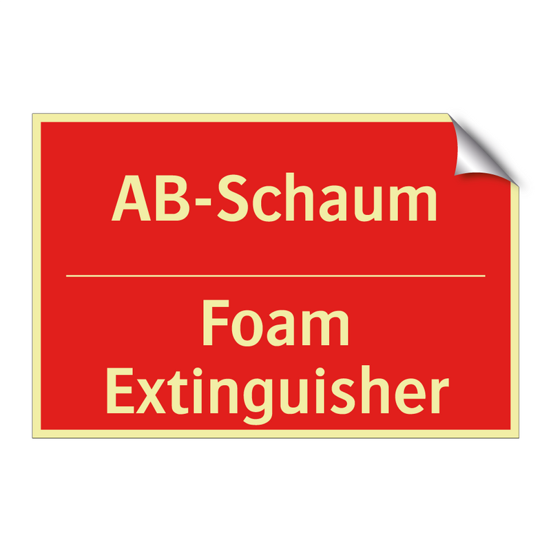 AB-Schaum - Foam Extinguisher