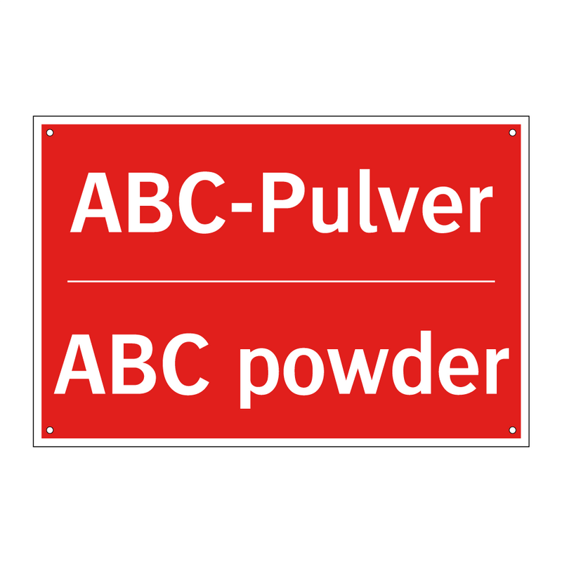 ABC-Pulver - ABC powder