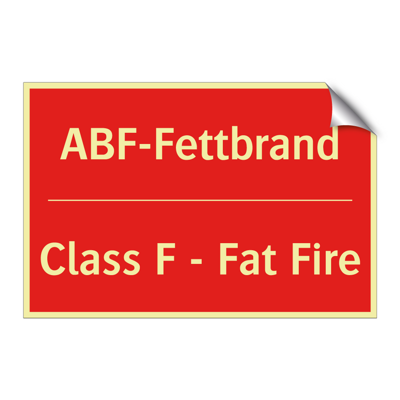 ABF-Fettbrand - Class F - Fat Fire