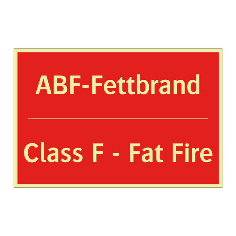 ABF-Fettbrand - Class F - Fat Fire