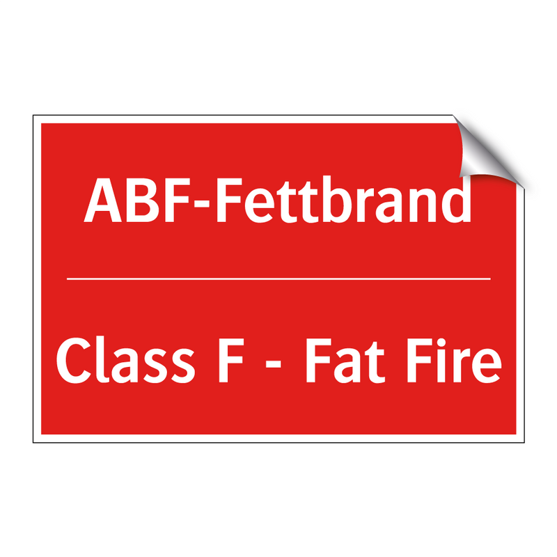 ABF-Fettbrand - Class F - Fat Fire