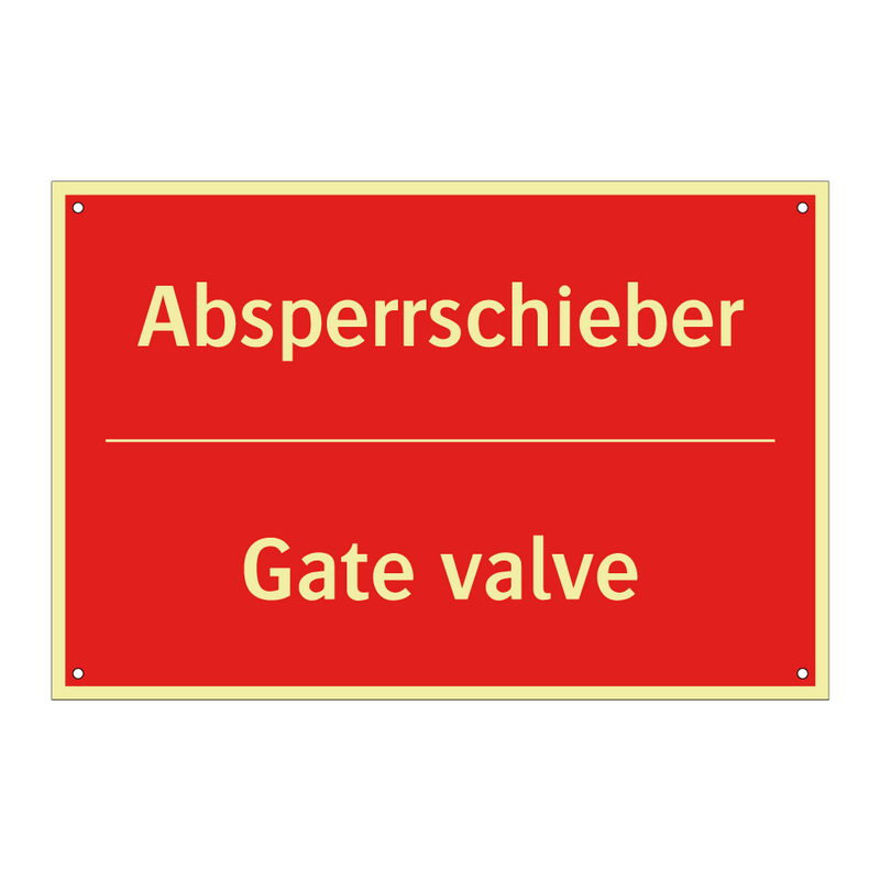 Absperrschieber - Gate valve