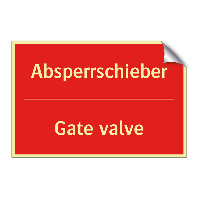 Absperrschieber - Gate valve