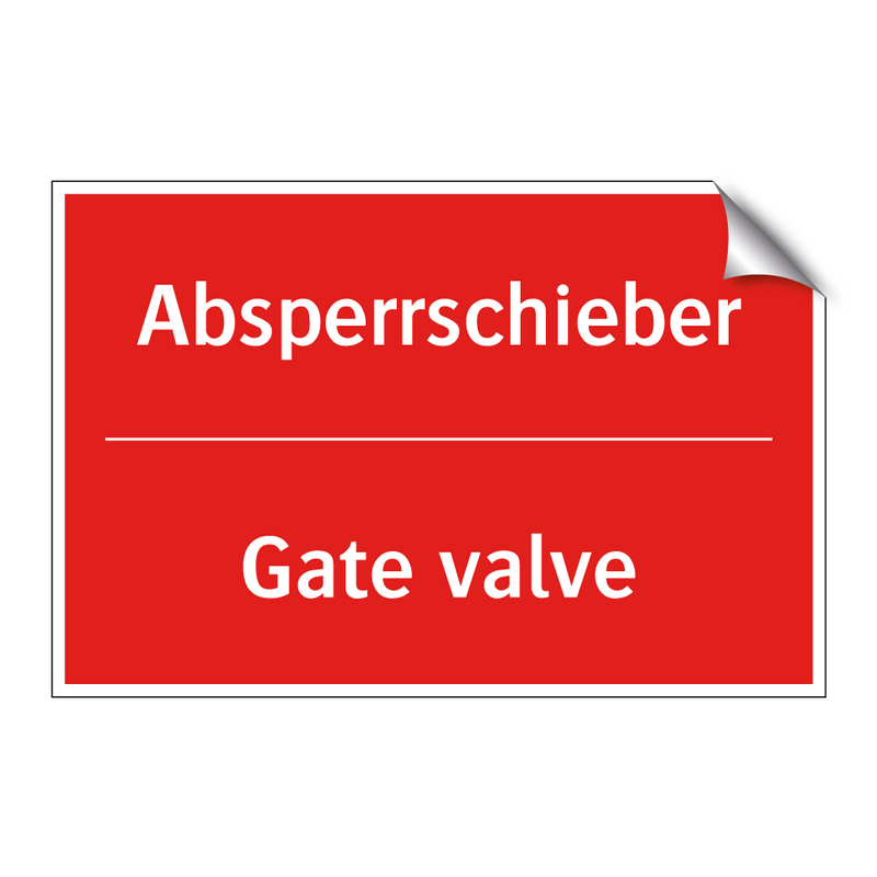 Absperrschieber - Gate valve