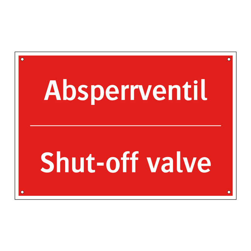 Absperrventil - Shut-off valve