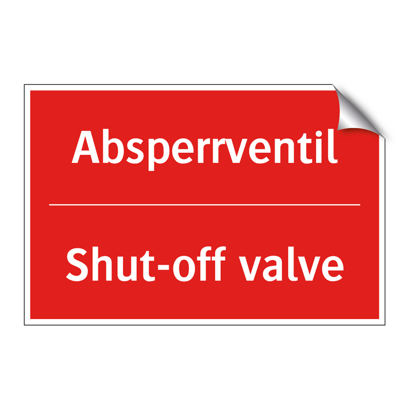 Absperrventil - Shut-off valve