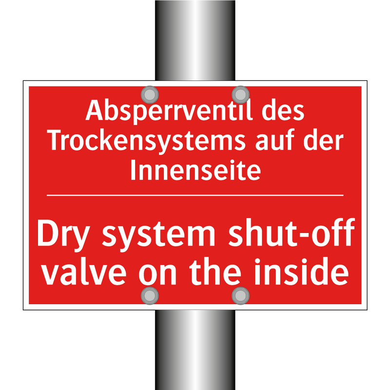 Absperrventil des Trockensystems /.../ - Dry system shut-off valve on the /.../