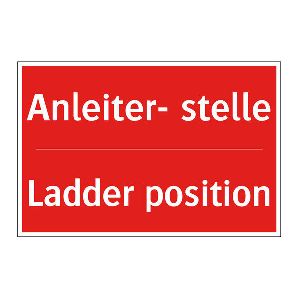 Anleiter- stelle - Ladder position