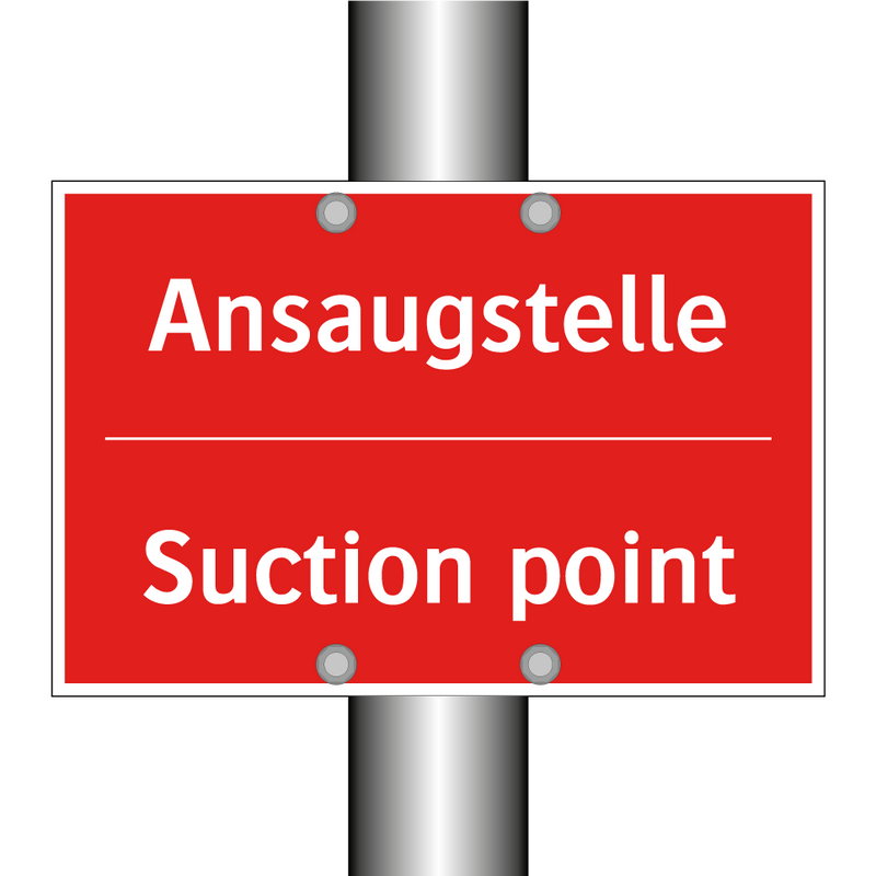 Ansaugstelle - Suction point