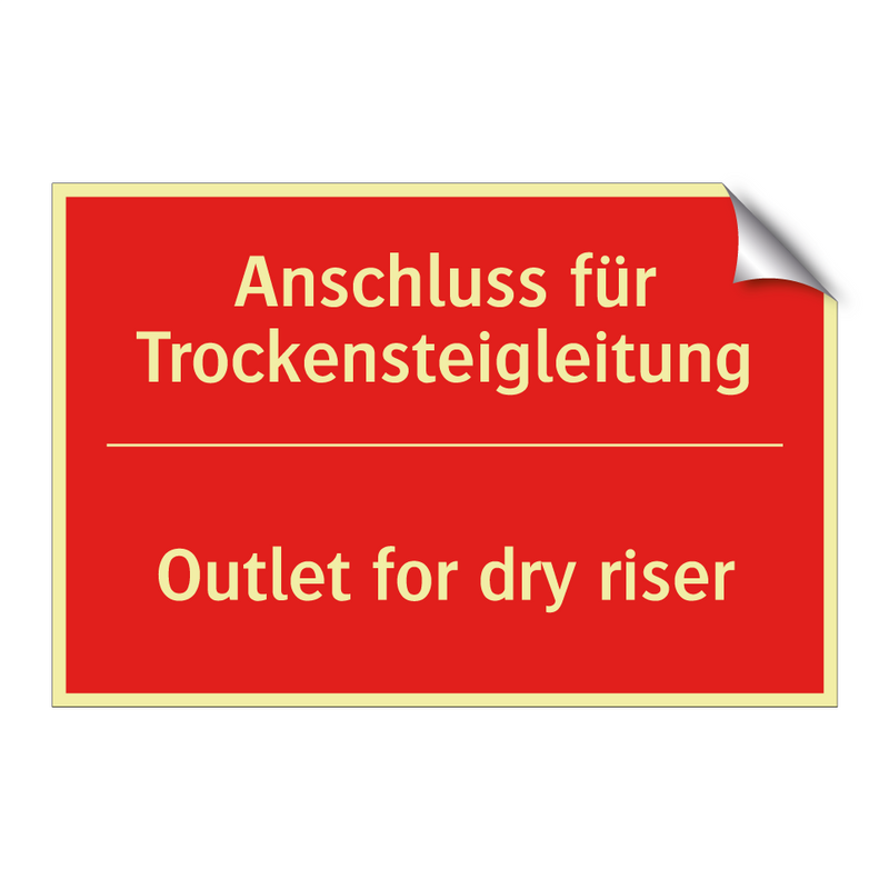 Anschluss für Trockensteigleitung/.../ - Outlet for dry riser