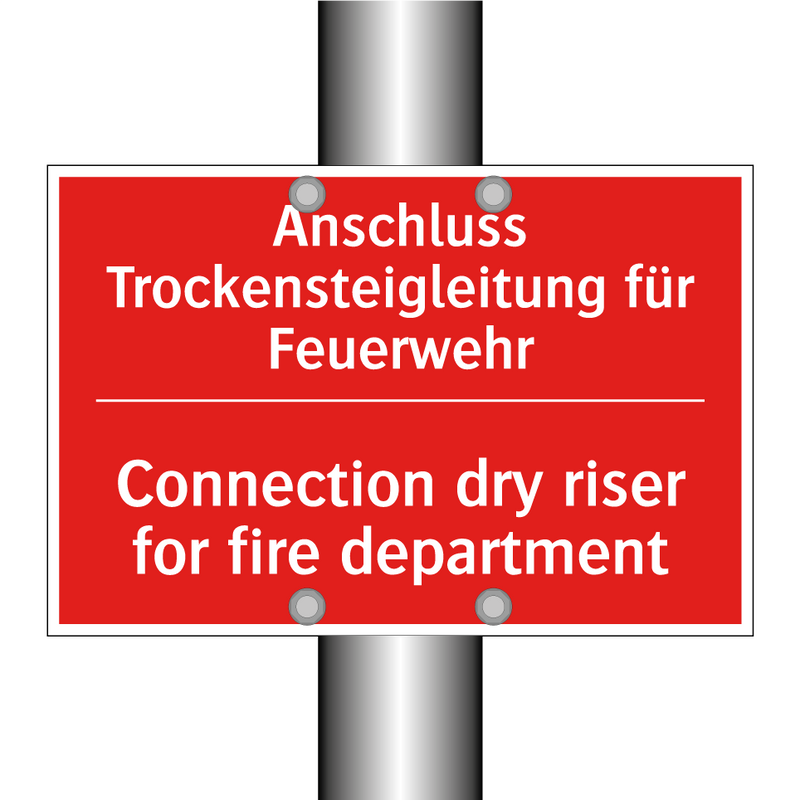 Anschluss Trockensteigleitung /.../ - Connection dry riser for fire /.../