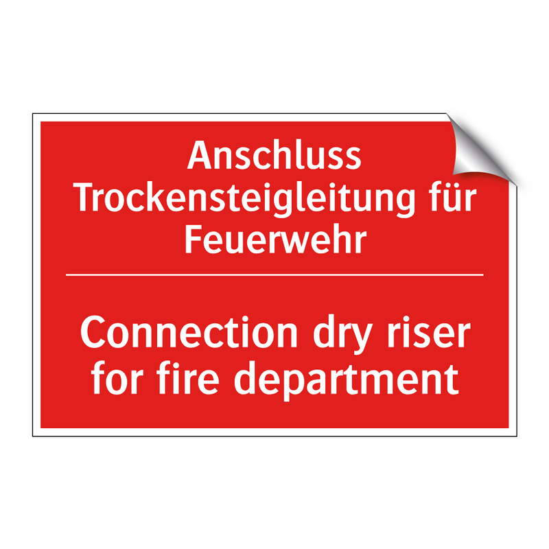 Anschluss Trockensteigleitung /.../ - Connection dry riser for fire /.../