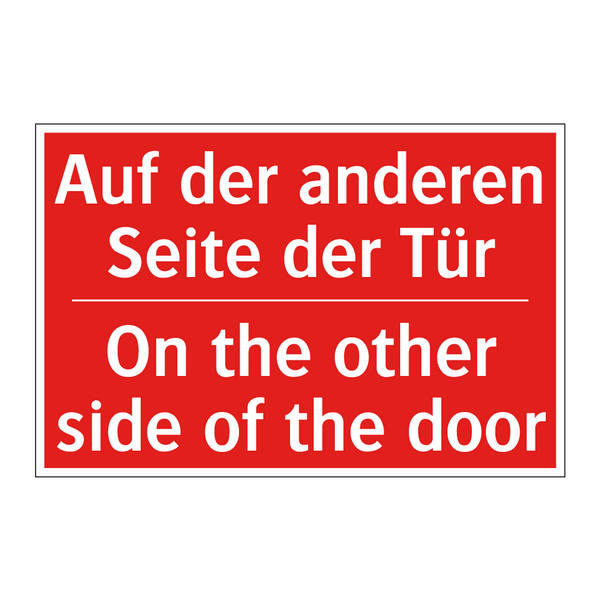 Auf der anderen Seite der Tür - On the other side of the door