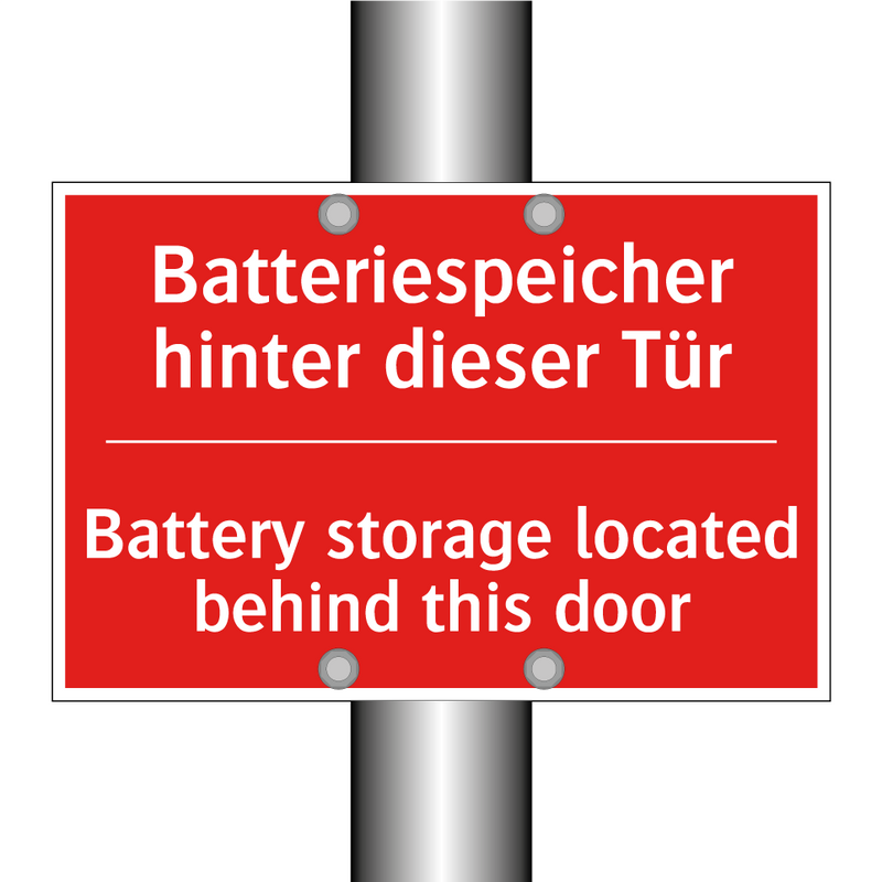 Batteriespeicher hinter dieser /.../ - Battery storage located behind /.../