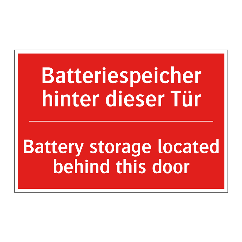 Batteriespeicher hinter dieser /.../ - Battery storage located behind /.../