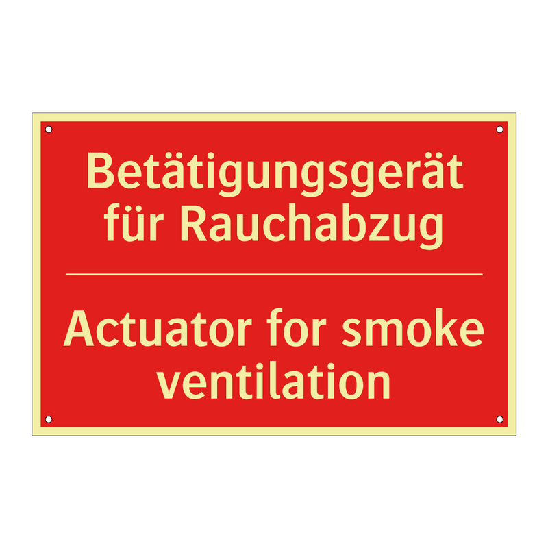 Betätigungsgerät für Rauchabzug/.../ - Actuator for smoke ventilation