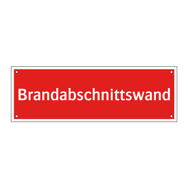 Brandabschnittswand