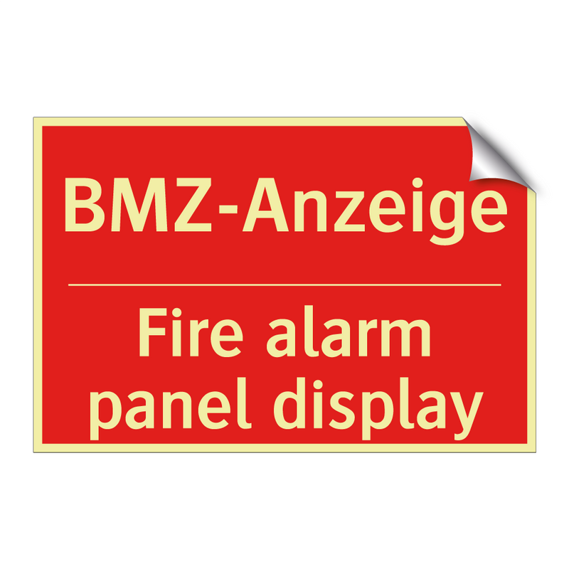 BMZ-Anzeige - Fire alarm panel display