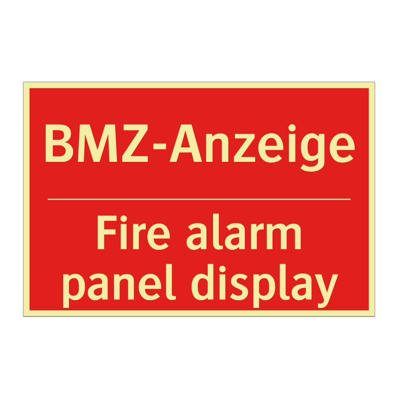 BMZ-Anzeige - Fire alarm panel display