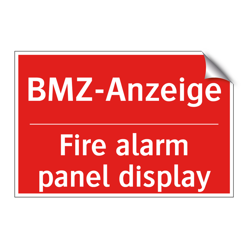 BMZ-Anzeige - Fire alarm panel display