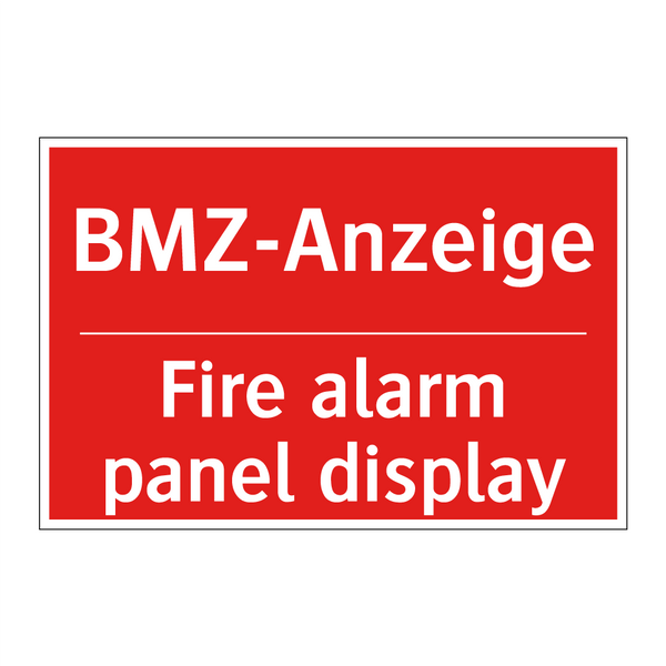 BMZ-Anzeige - Fire alarm panel display