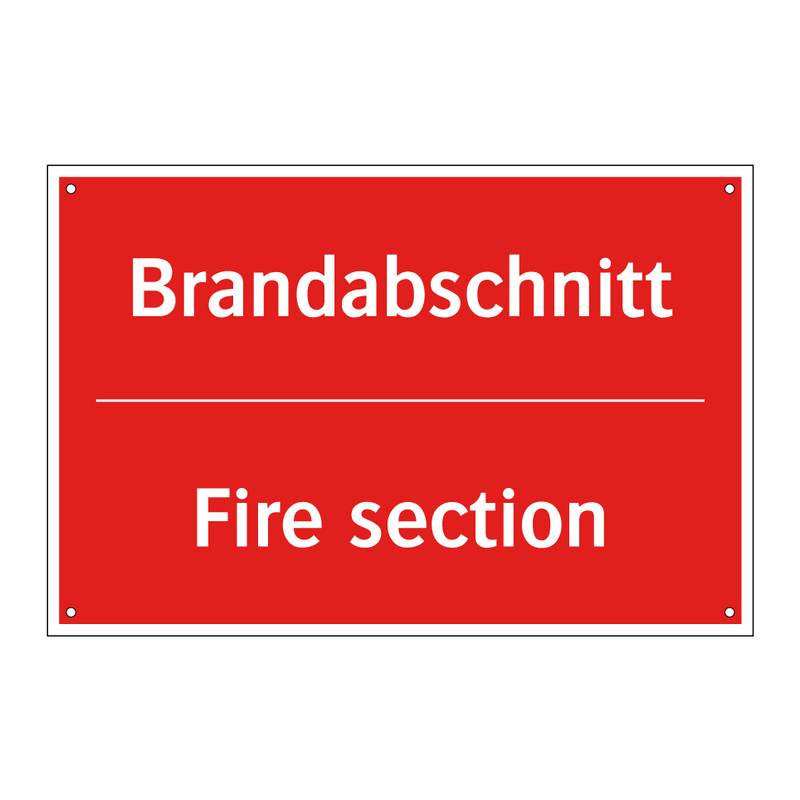 Brandabschnitt - Fire section