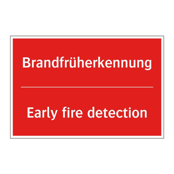 Brandfrüherkennung - Early fire detection