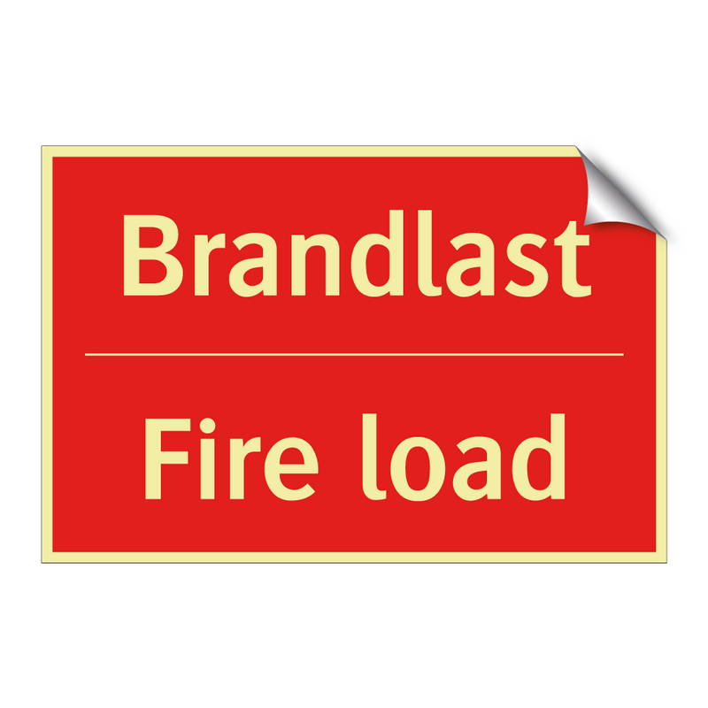 Brandlast - Fire load