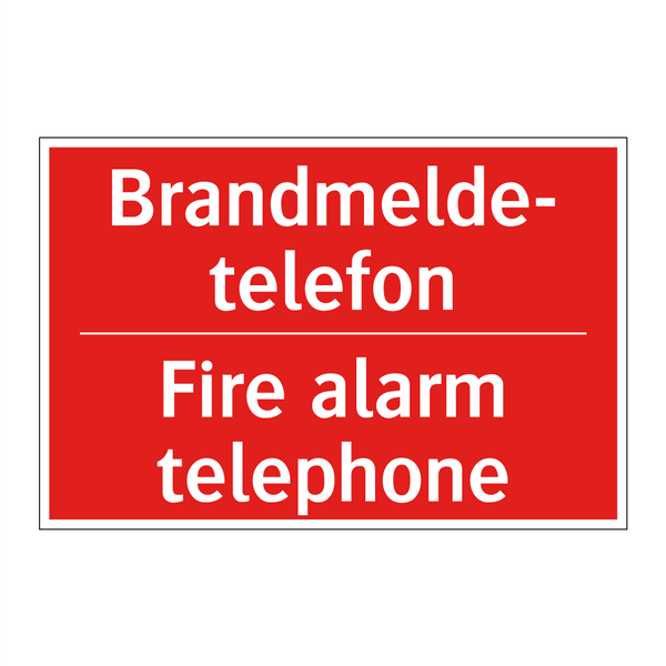 Brandmelde- telefon - Fire alarm telephone