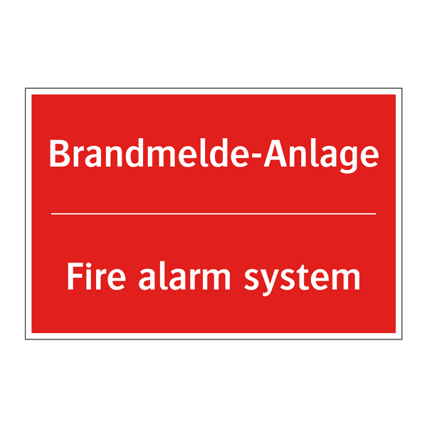 Brandmelde-Anlage - Fire alarm system