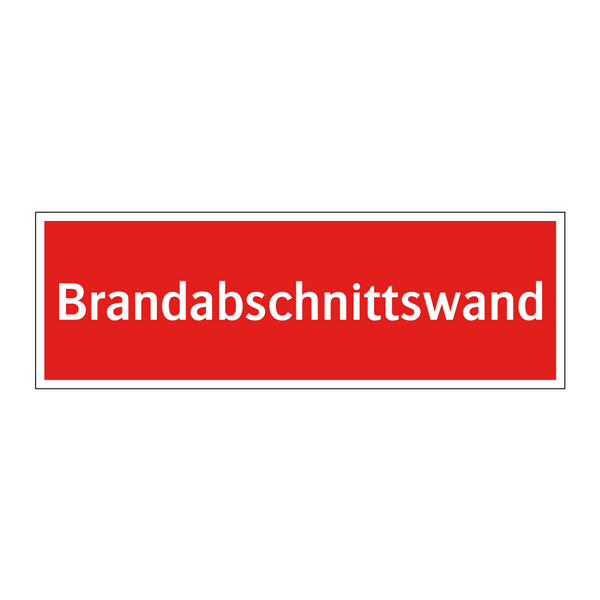 Brandabschnittswand