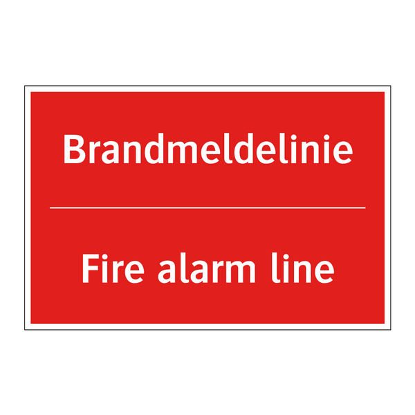 Brandmeldelinie - Fire alarm line