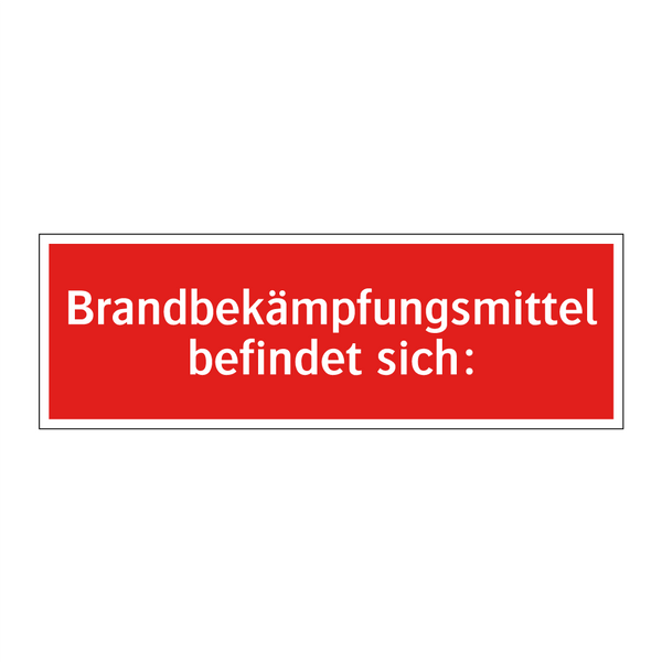 Brandbekämpfungsmittel befindet sich: