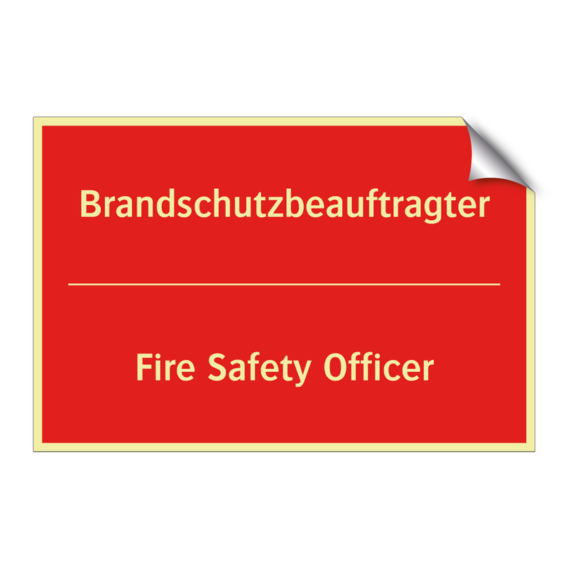 Brandschutzbeauftragter - Fire Safety Officer