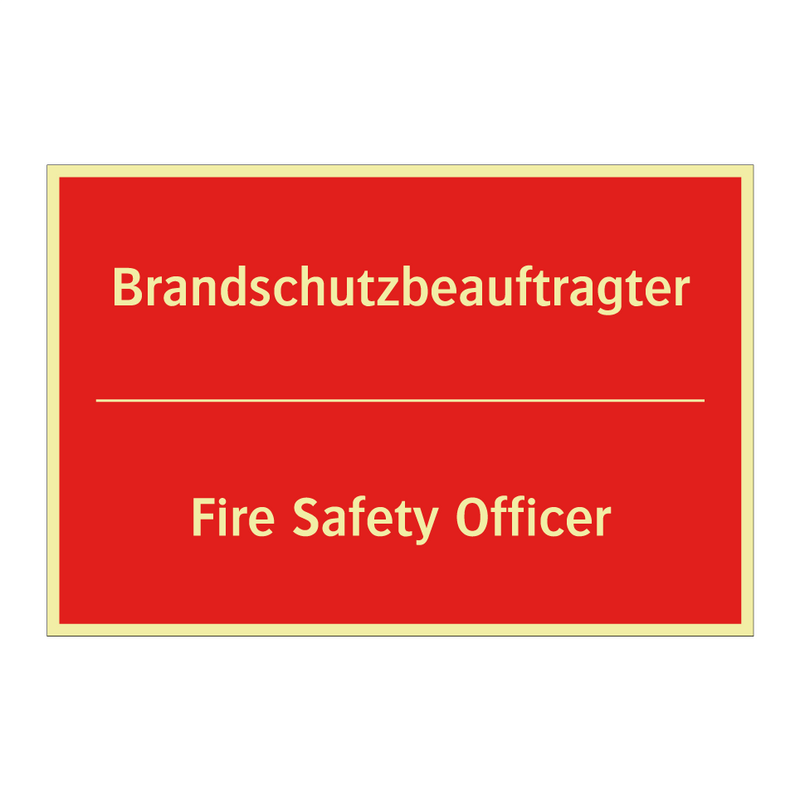 Brandschutzbeauftragter - Fire Safety Officer