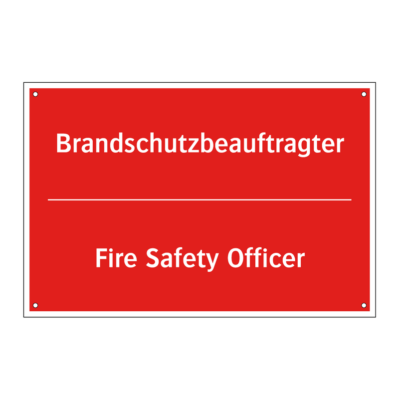 Brandschutzbeauftragter - Fire Safety Officer