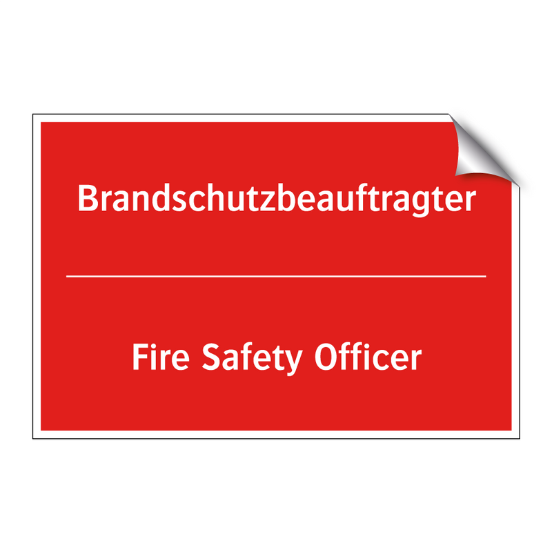 Brandschutzbeauftragter - Fire Safety Officer