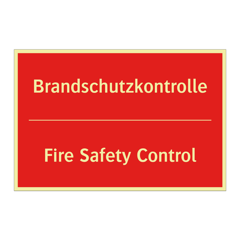 Brandschutzkontrolle - Fire Safety Control