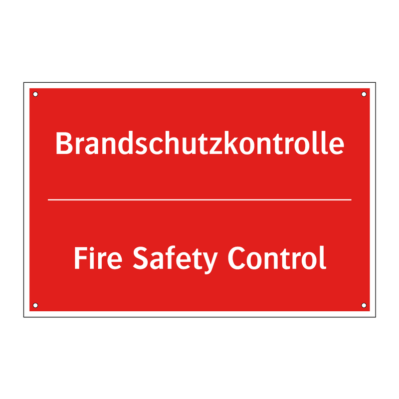 Brandschutzkontrolle - Fire Safety Control