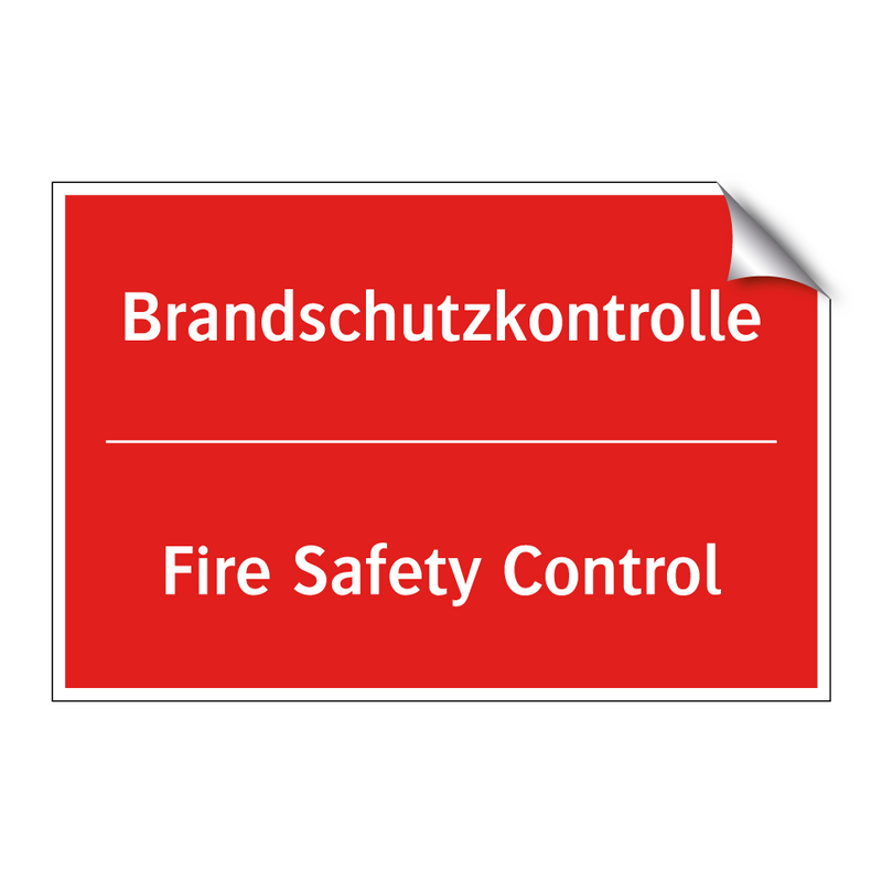 Brandschutzkontrolle - Fire Safety Control