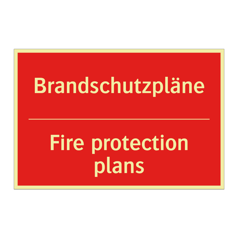 Brandschutzpläne - Fire protection plans