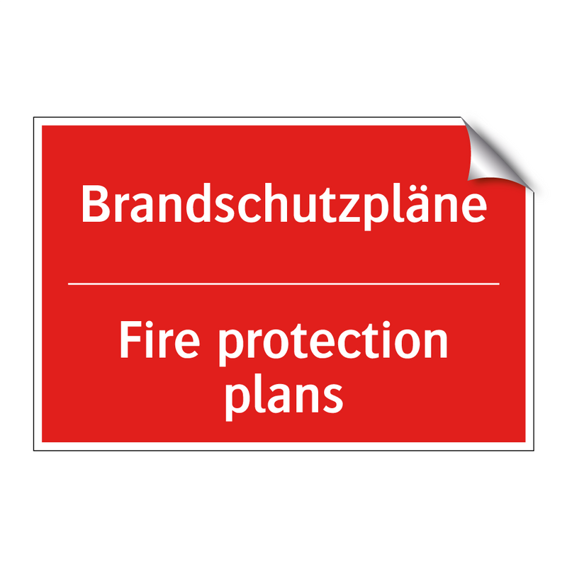 Brandschutzpläne - Fire protection plans