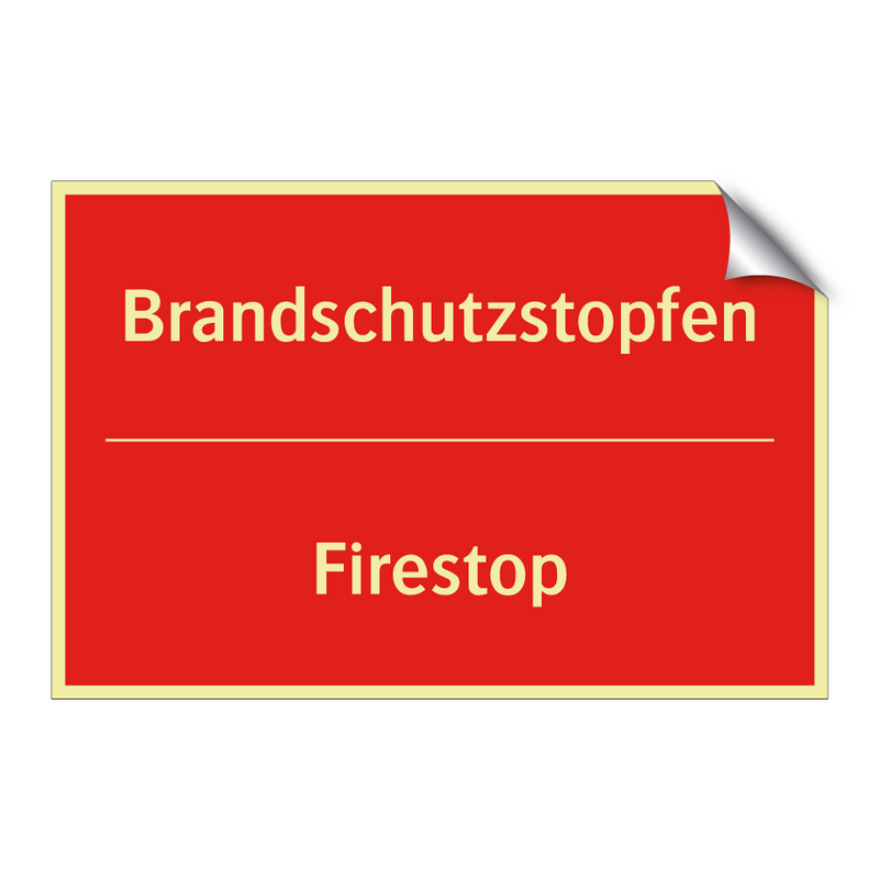 Brandschutzstopfen - Firestop