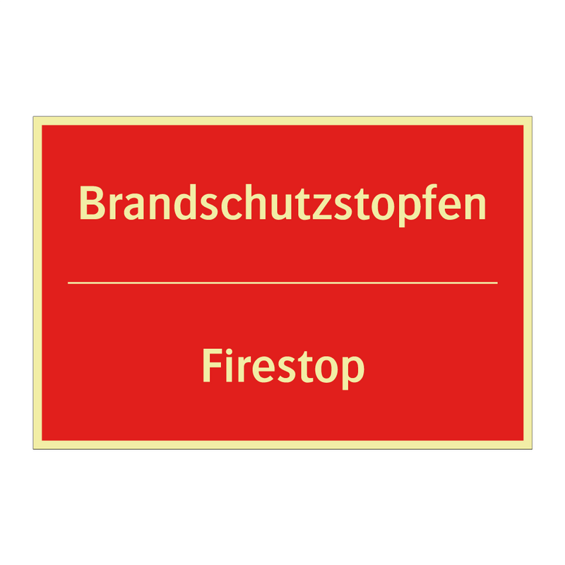 Brandschutzstopfen - Firestop